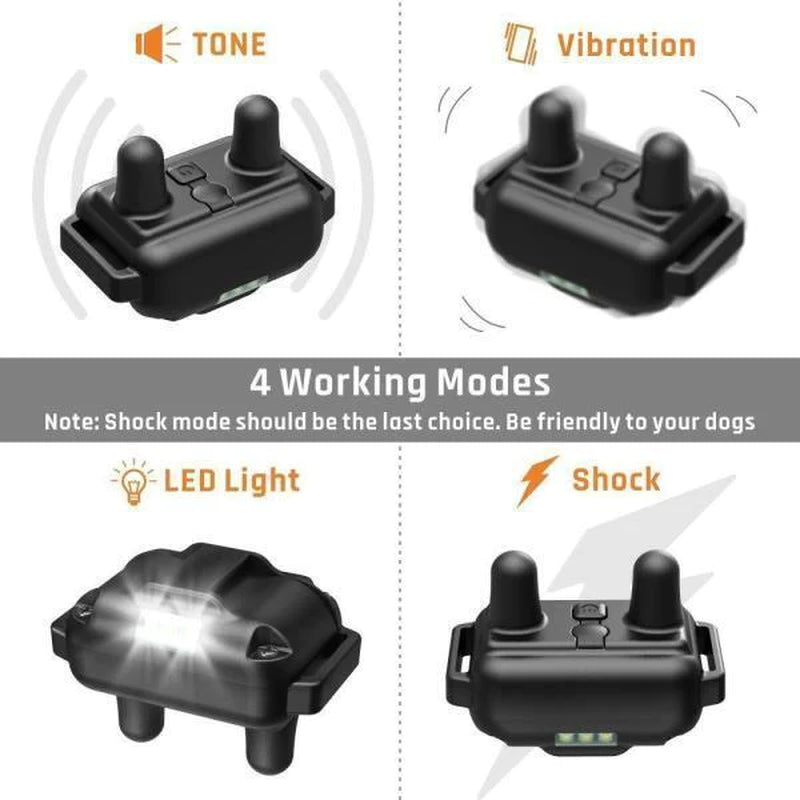 3000 FT Rechargeable Remote Dog Training Collar - Waterproof Shock Trainer