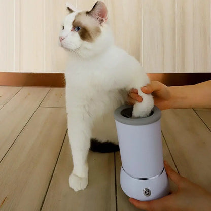 Automatic Portable Dog Paw Washer and Massager - USB Rechargeable Cleaning Device for Small to Medium Pets