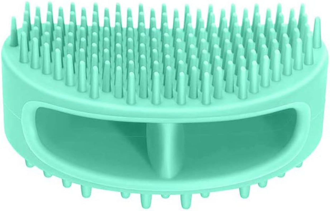 Professional Soft Silicone Pet Grooming Brush for Dogs and Cats - Versatile Bath and Massage Tool for All Coat Types, Teal