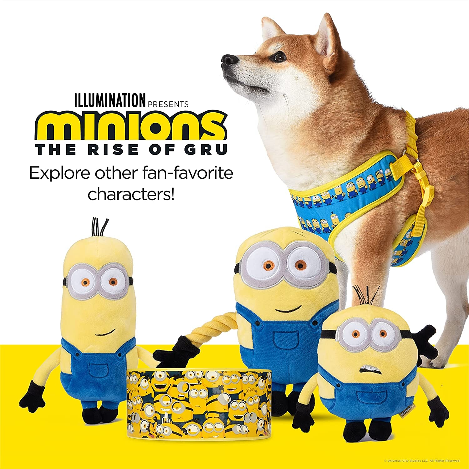 Bob Ceramic Dog Food and Water Bowl - 6" or 3.5 Cups | Officially Licensed Universal Studios Pet Product