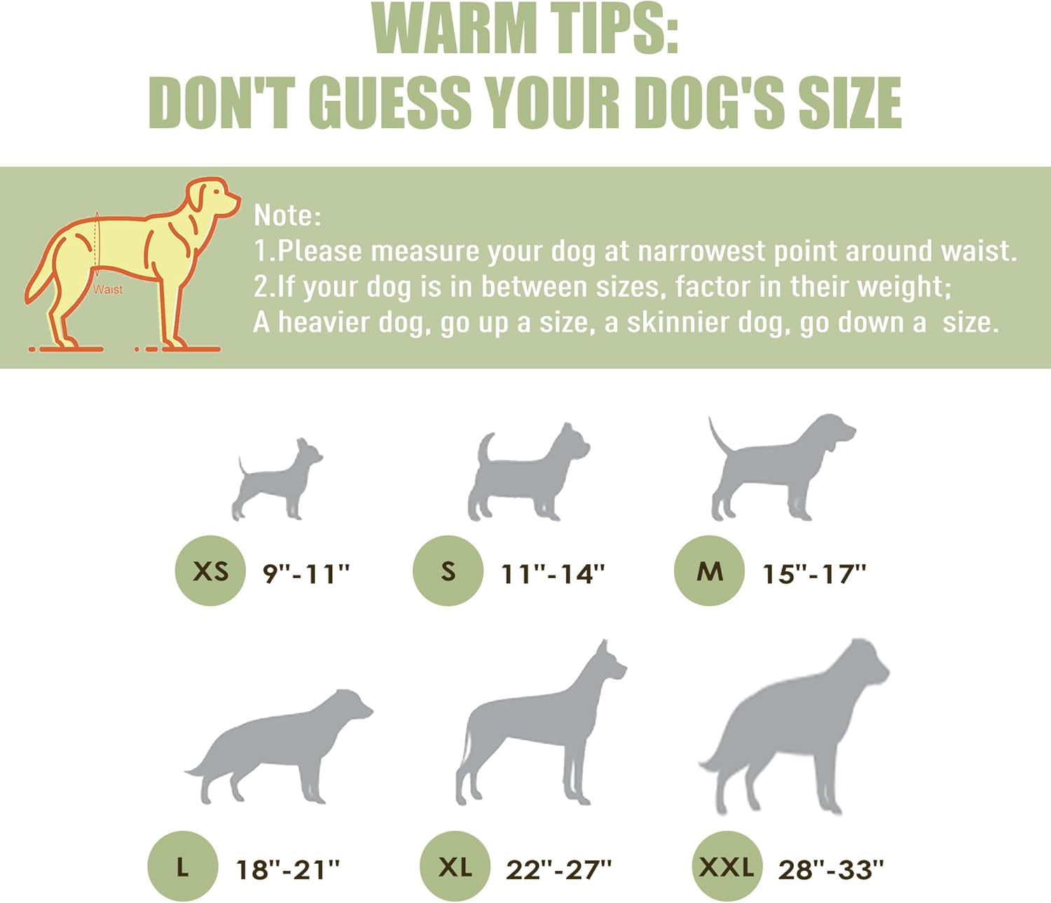 Washable Male Dog Belly Wraps - Pack of 3 (Small: 11"-14" Waist)