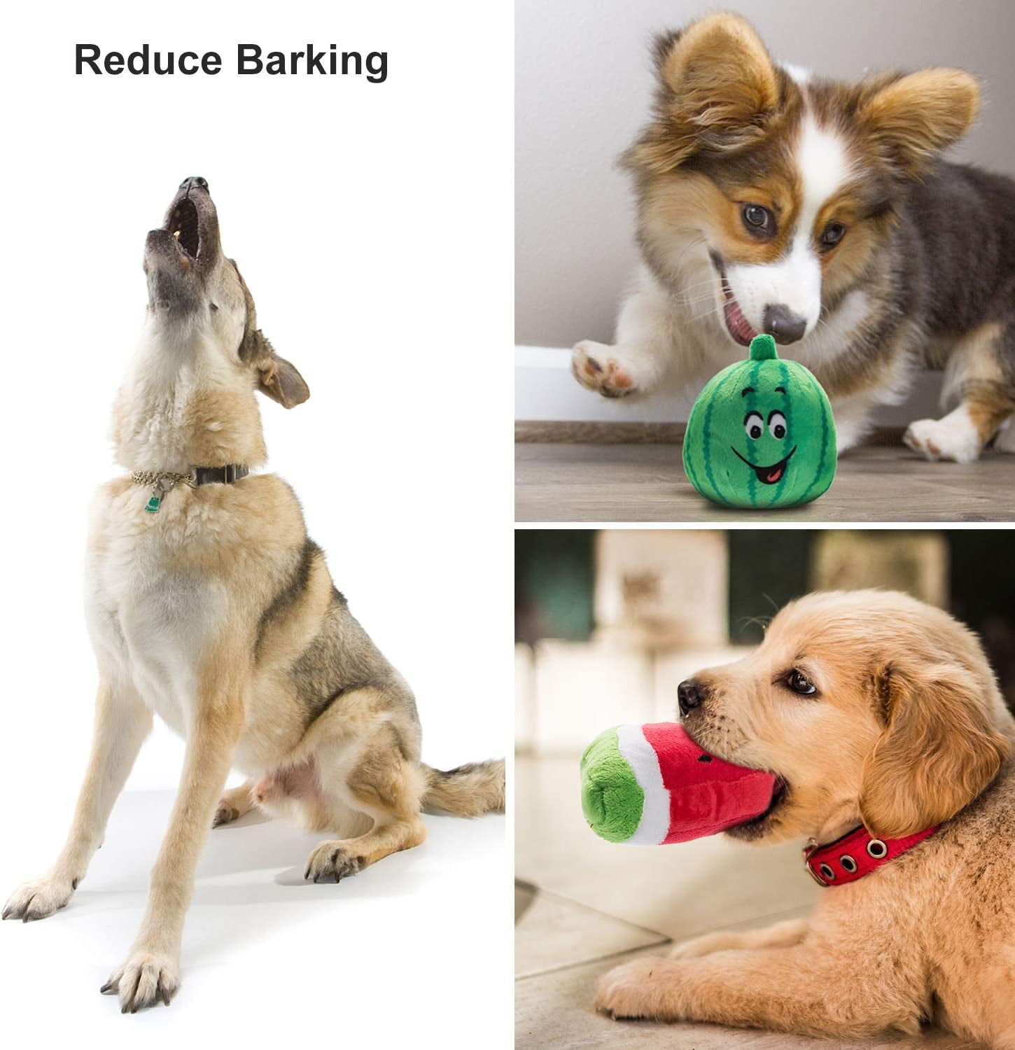 Plush Squeaky Dog Toy Set for Small to Medium Breeds - 12 Pieces with Carrying Bag