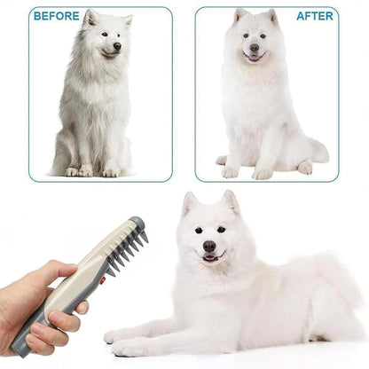 Electric Pet Grooming Comb for Dogs and Cats - Efficient Tool for Mat and Tangle Removal