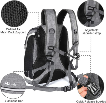 Multifunctional Pet Backpack Carrier for Small Dogs and Cats - Ideal for Hiking, Walking, Traveling, and Outdoor Activities (Black)