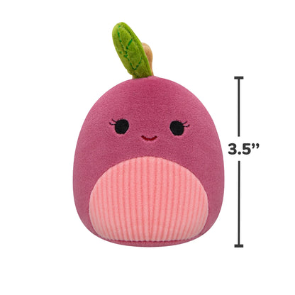 Original 3.5-Inch Plush Dog Toy Set: Cherry the Red Cherry and Celia the Orange Slice (2-Pack)