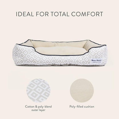 Now House for Pets by Grey Diamond Medium Washable Cuddler Dog Bed for Medium Breeds