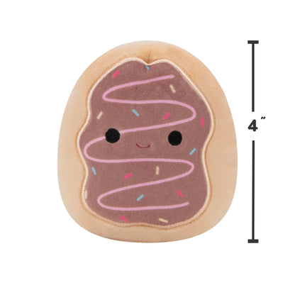 Original 3.5-Inch 2-Pack Emery Latte and Deja Donut Plush Dog Toys Set