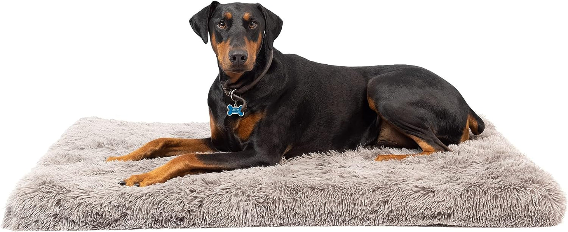 Premium Extra Plush Washable Dog Mat and Bed - Versatile XXL Crate Mat with Non-Slip Base (30" x 48")