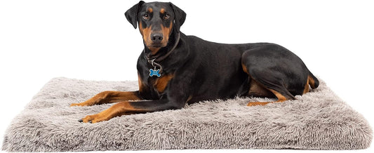 Premium Extra Plush Washable Dog Mat and Bed - Versatile XXL Crate Mat with Non-Slip Base (30" x 48")
