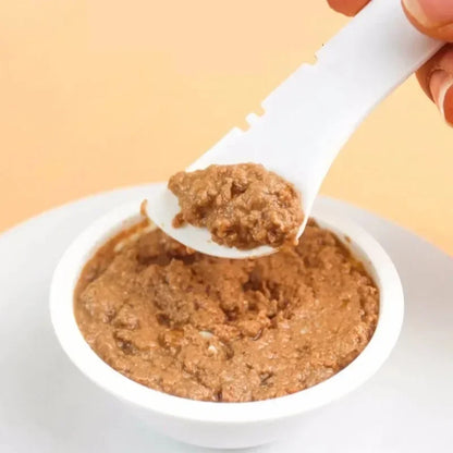 Long-Handled Pet Food Spoon for Canned and Dry Food - Ideal for Cats and Dogs