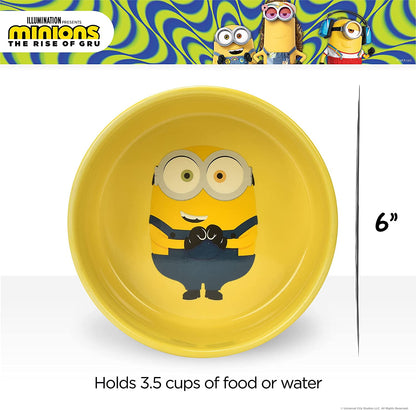 Bob Ceramic Dog Food and Water Bowl - 6" or 3.5 Cups | Officially Licensed Universal Studios Pet Product