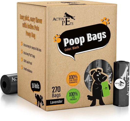 Lavender-Scented Dog Waste Bags - Leak-Proof and Easy-Tear for Eco-Friendly Disposal