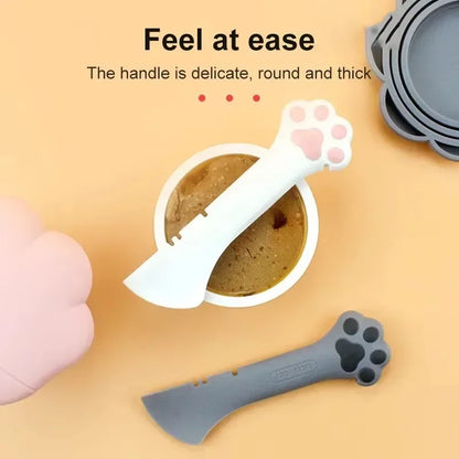 Long-Handled Pet Food Spoon for Canned and Dry Food - Ideal for Cats and Dogs